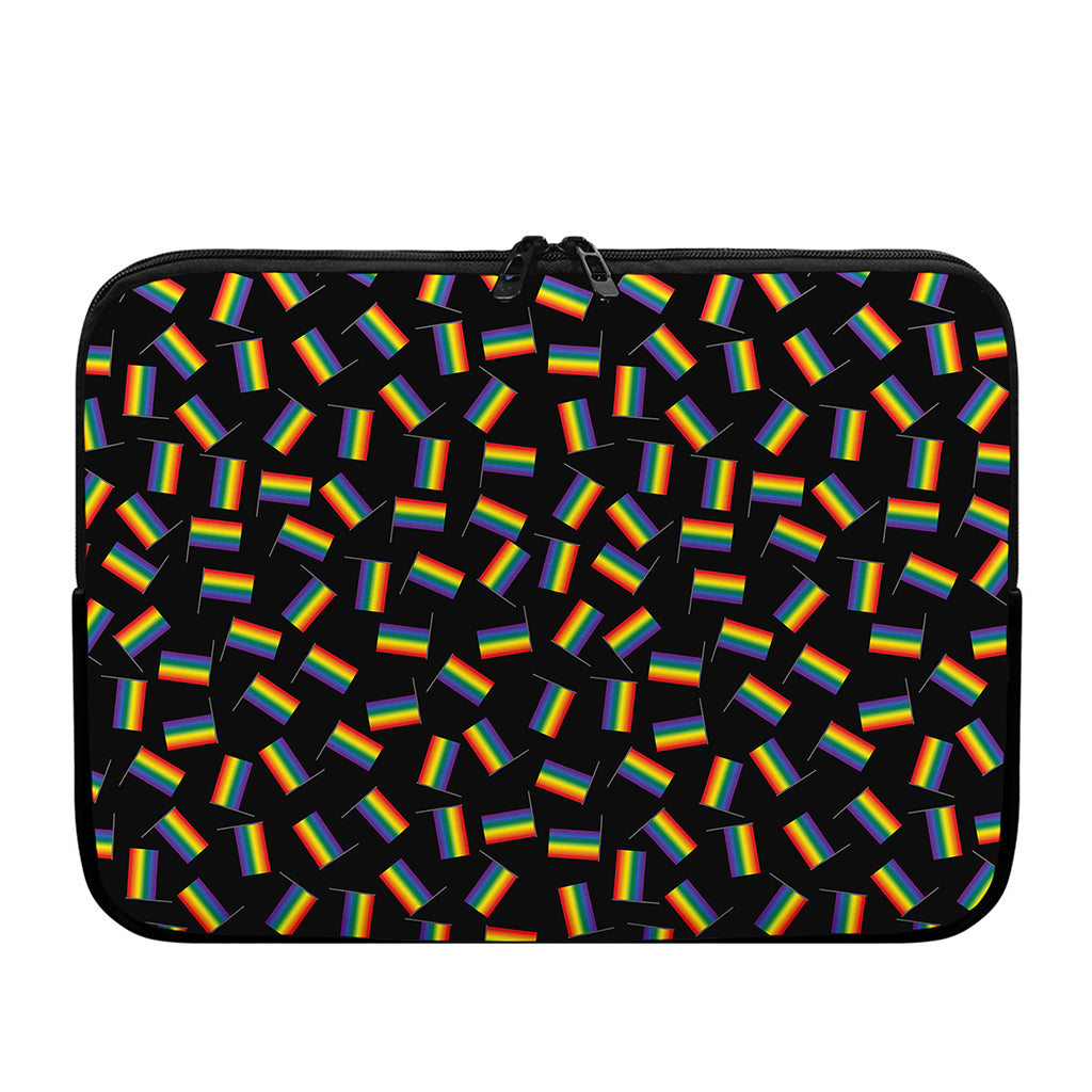 LGBT Pride Rainbow Flag Pattern Print Laptop Sleeve