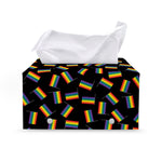 LGBT Pride Rainbow Flag Pattern Print Leather Tissue Box Cover