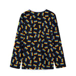 LGBT Pride Rainbow Flag Pattern Print Long Sleeve Short Coat