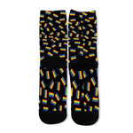 LGBT Pride Rainbow Flag Pattern Print Long Socks