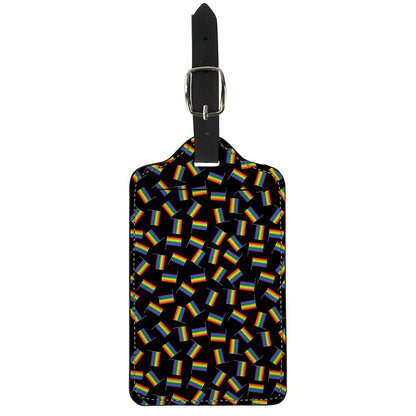 LGBT Pride Rainbow Flag Pattern Print Luggage Tag