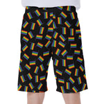 LGBT Pride Rainbow Flag Pattern Print Men's Beach Shorts
