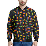 LGBT Pride Rainbow Flag Pattern Print Men's Bomber Jacket