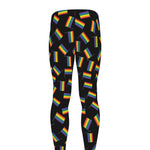 LGBT Pride Rainbow Flag Pattern Print Men's leggings