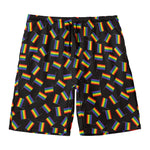 LGBT Pride Rainbow Flag Pattern Print Men's Swim Trunks