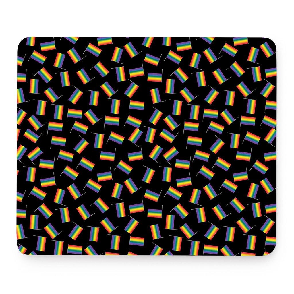 LGBT Pride Rainbow Flag Pattern Print Mouse Pad
