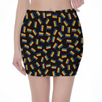 LGBT Pride Rainbow Flag Pattern Print Pencil Mini Skirt
