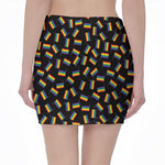 LGBT Pride Rainbow Flag Pattern Print Pencil Mini Skirt