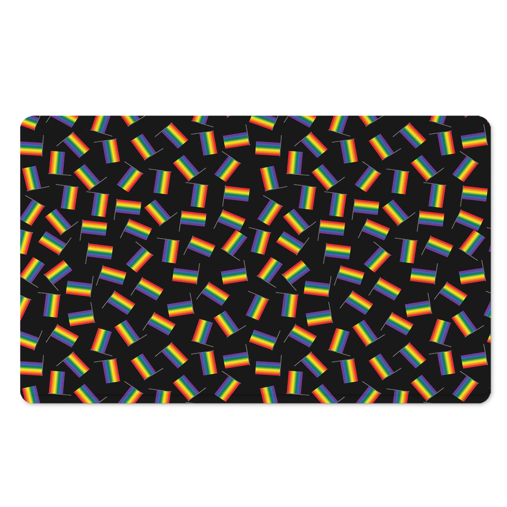 LGBT Pride Rainbow Flag Pattern Print Polyester Doormat