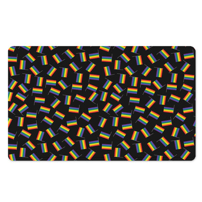 LGBT Pride Rainbow Flag Pattern Print Polyester Doormat