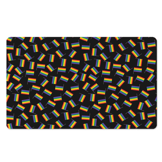 LGBT Pride Rainbow Flag Pattern Print Polyester Doormat