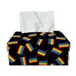 LGBT Pride Rainbow Flag Pattern Print Rectangle Tissue Box Cover