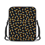 LGBT Pride Rainbow Flag Pattern Print Rectangular Crossbody Bag