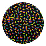LGBT Pride Rainbow Flag Pattern Print Round Blanket