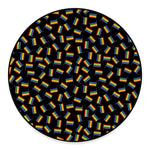 LGBT Pride Rainbow Flag Pattern Print Round Floor Mat