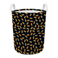 LGBT Pride Rainbow Flag Pattern Print Round Laundry Basket