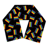 LGBT Pride Rainbow Flag Pattern Print Scarf