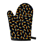 LGBT Pride Rainbow Flag Pattern Print Single Oven Mitt