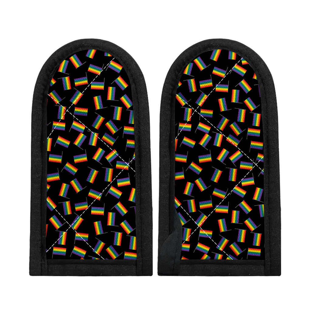 LGBT Pride Rainbow Flag Pattern Print Skillet Handle Cover