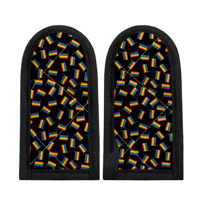 LGBT Pride Rainbow Flag Pattern Print Skillet Handle Cover