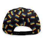 LGBT Pride Rainbow Flag Pattern Print Snapback Cap