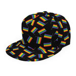 LGBT Pride Rainbow Flag Pattern Print Snapback Cap