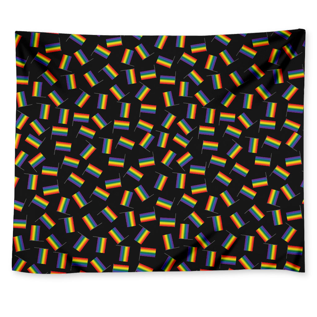 LGBT Pride Rainbow Flag Pattern Print Tapestry