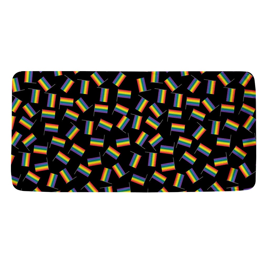 LGBT Pride Rainbow Flag Pattern Print Towel