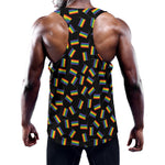LGBT Pride Rainbow Flag Pattern Print Training Tank Top