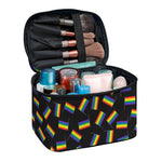 LGBT Pride Rainbow Flag Pattern Print Travel Makeup Bag