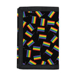 LGBT Pride Rainbow Flag Pattern Print Trifold Wallet