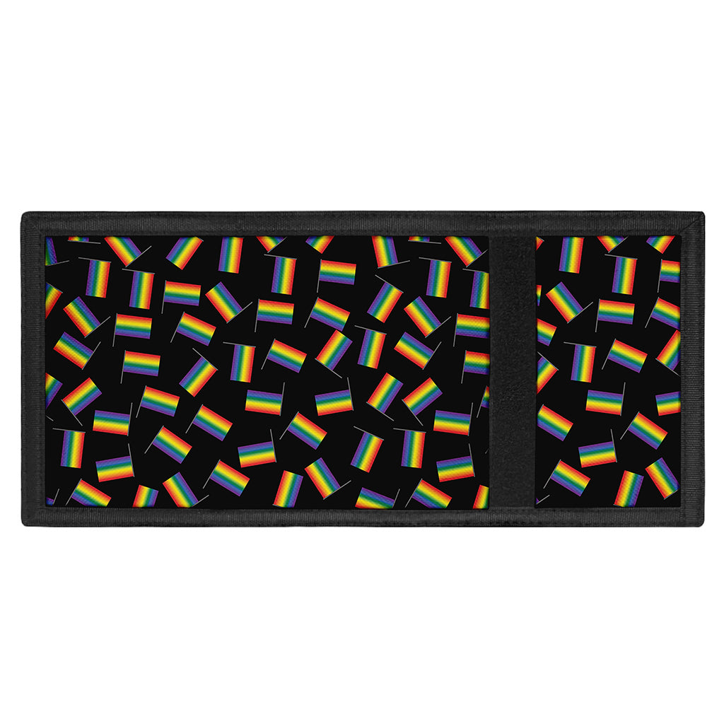 LGBT Pride Rainbow Flag Pattern Print Trifold Wallet