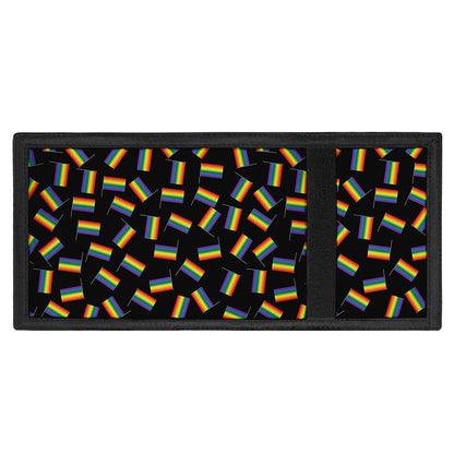 LGBT Pride Rainbow Flag Pattern Print Trifold Wallet