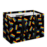 LGBT Pride Rainbow Flag Pattern Print Utility Tote Bag