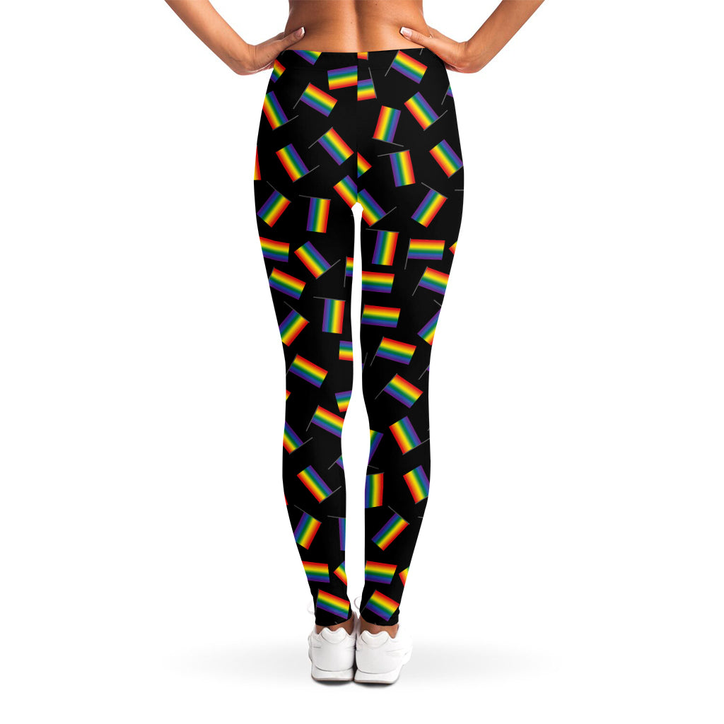 LGBT Pride Rainbow Flag Pattern Print Women's Leggings