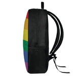 LGBT Pride Rainbow Flag Print 17 Inch Backpack