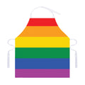 LGBT Pride Rainbow Flag Print Adjustable Apron