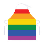 LGBT Pride Rainbow Flag Print Adjustable Apron