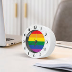 LGBT Pride Rainbow Flag Print Alarm Clock