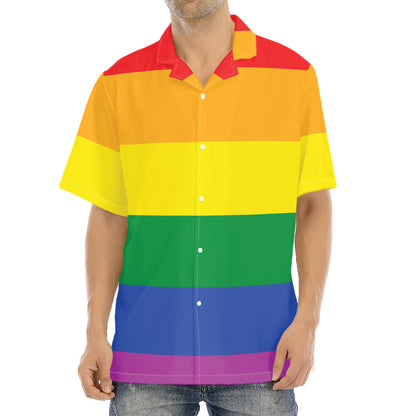 LGBT Pride Rainbow Flag Print Aloha Shirt