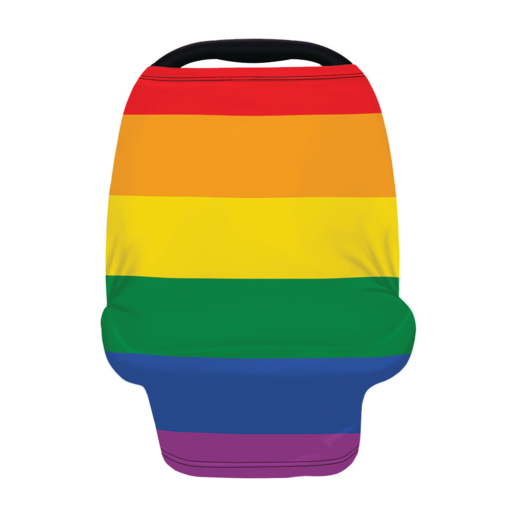 LGBT Pride Rainbow Flag Print Baby Seat Cover