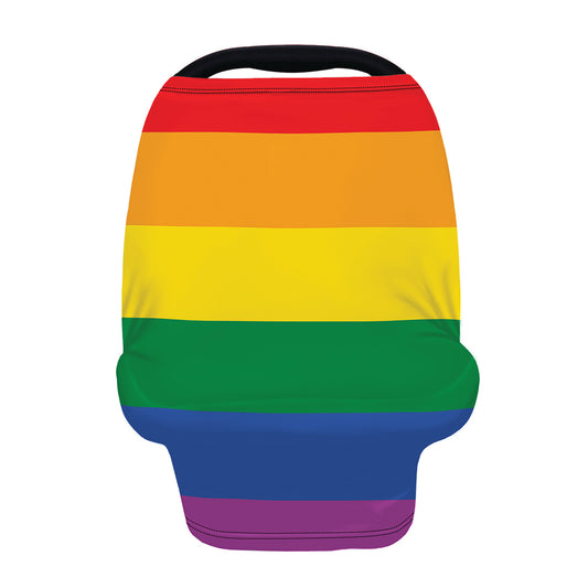 LGBT Pride Rainbow Flag Print Baby Seat Cover