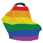 LGBT Pride Rainbow Flag Print Baby Seat Cover