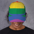 LGBT Pride Rainbow Flag Print Baseball Cap