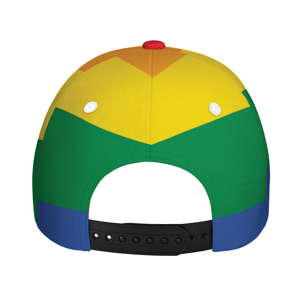 LGBT Pride Rainbow Flag Print Baseball Cap
