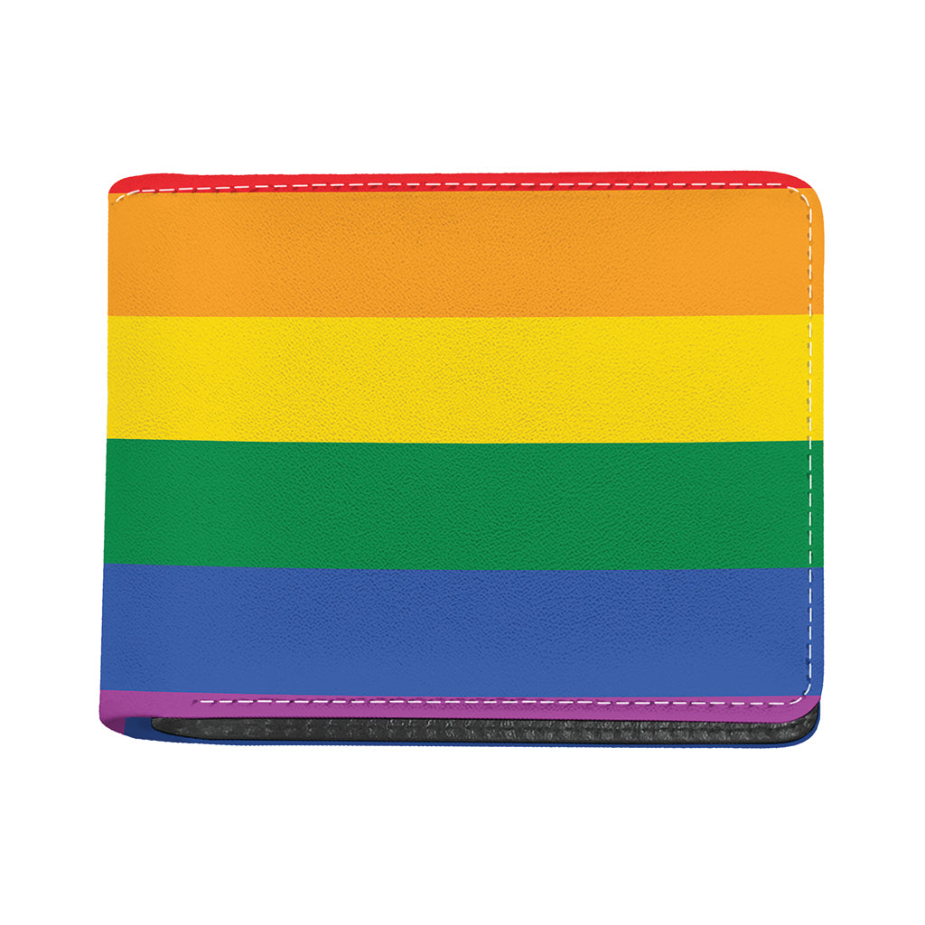 LGBT Pride Rainbow Flag Print Bifold Wallet