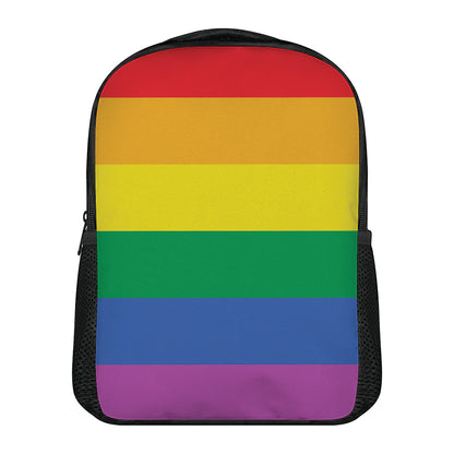 LGBT Pride Rainbow Flag Print Casual Backpack