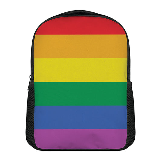 LGBT Pride Rainbow Flag Print Casual Backpack