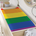 LGBT Pride Rainbow Flag Print Changing Pad Cover