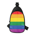 LGBT Pride Rainbow Flag Print Sling Bag